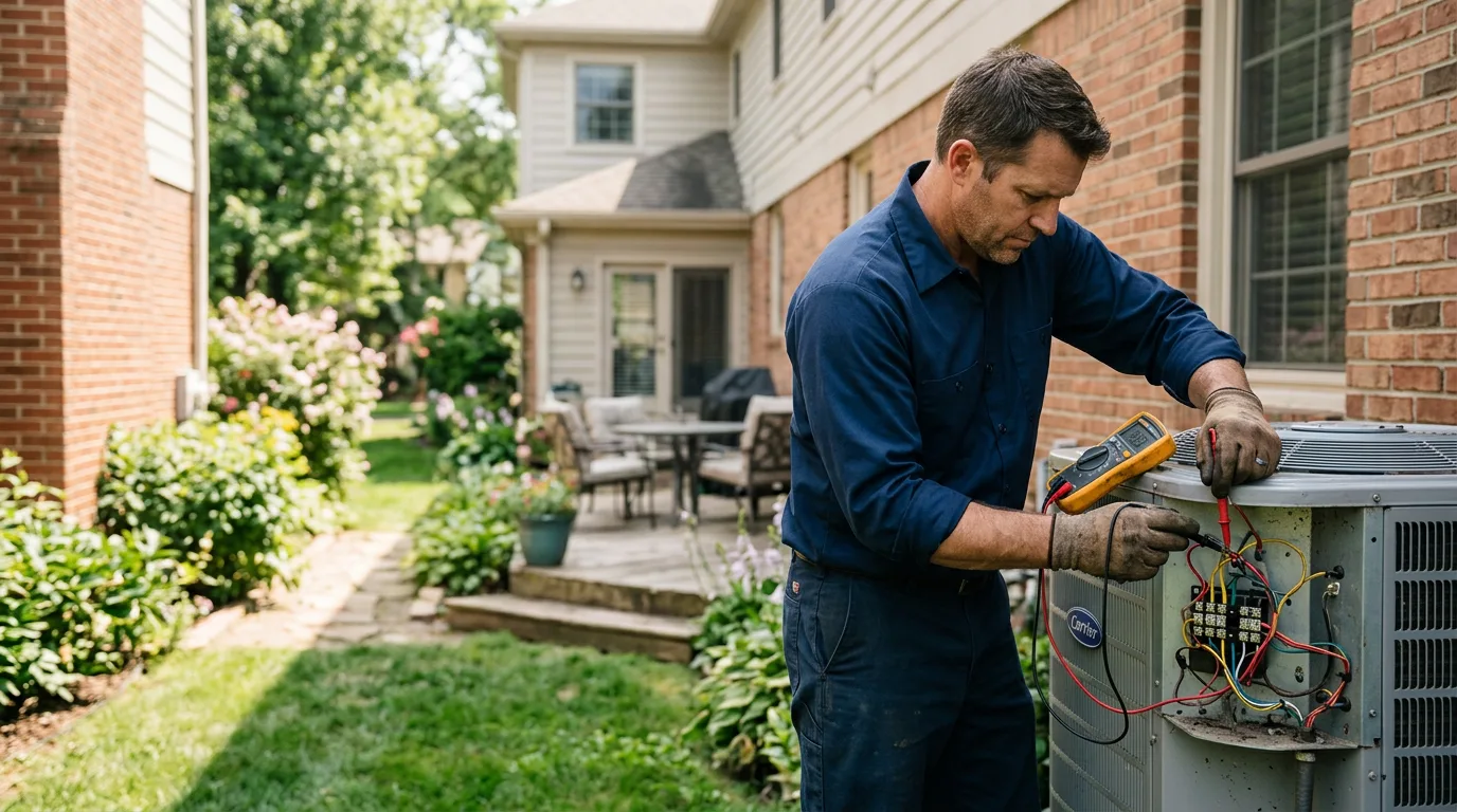 HVAC technician working near Newtonville, NJ